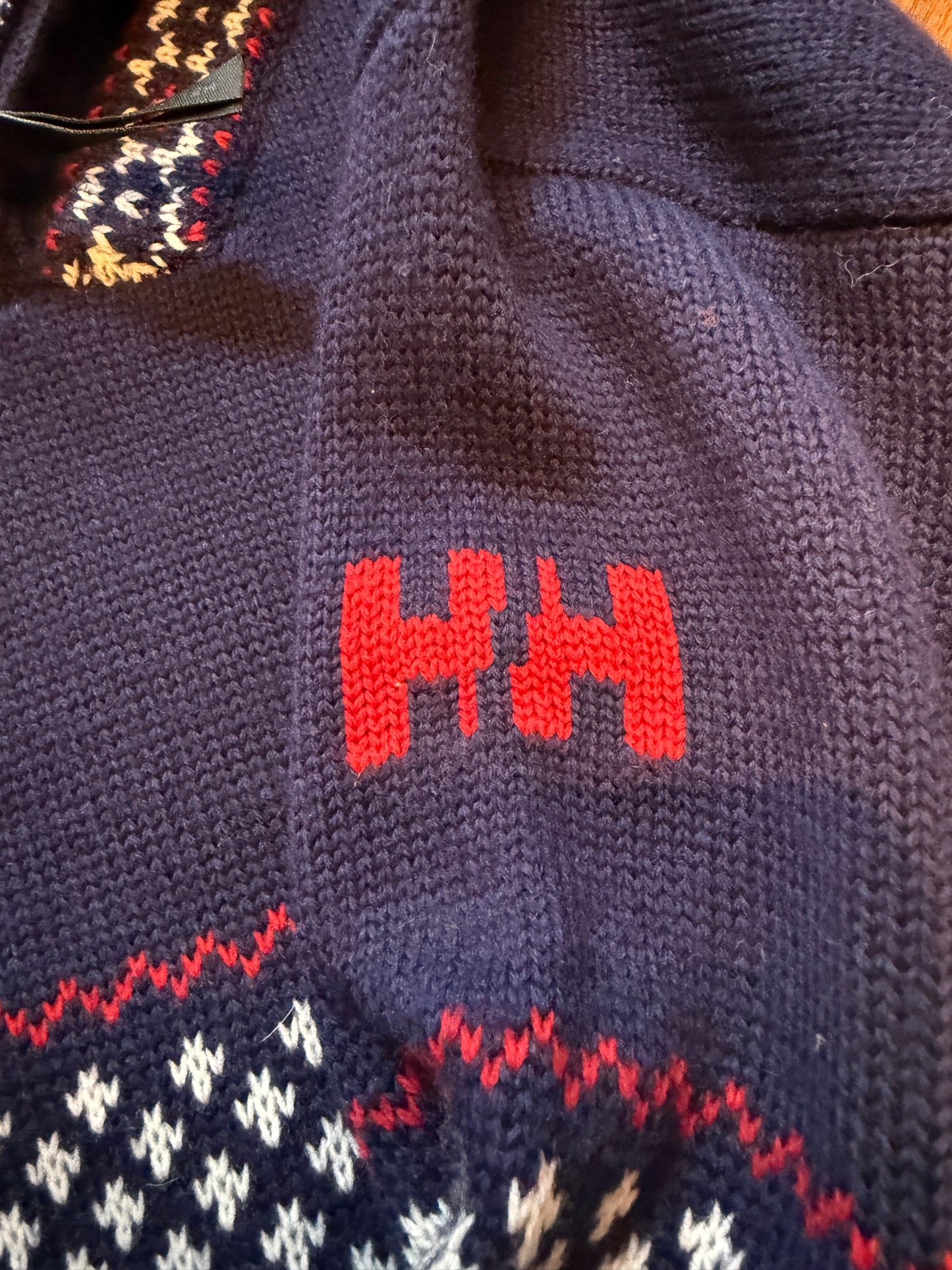Vintage Helly Hansen Quarter Zip Wool Long Sleeve Sweater XXL