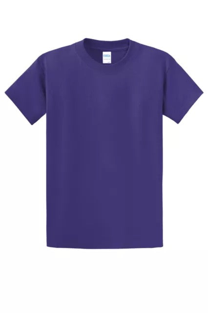 Port & Co PC-61 Heavyweight  100% Cotton  T shirts Short Sleeve Purple