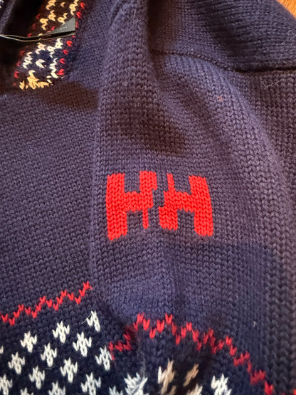 Vintage Helly Hansen Quarter Zip Wool Long Sleeve Sweater XXL