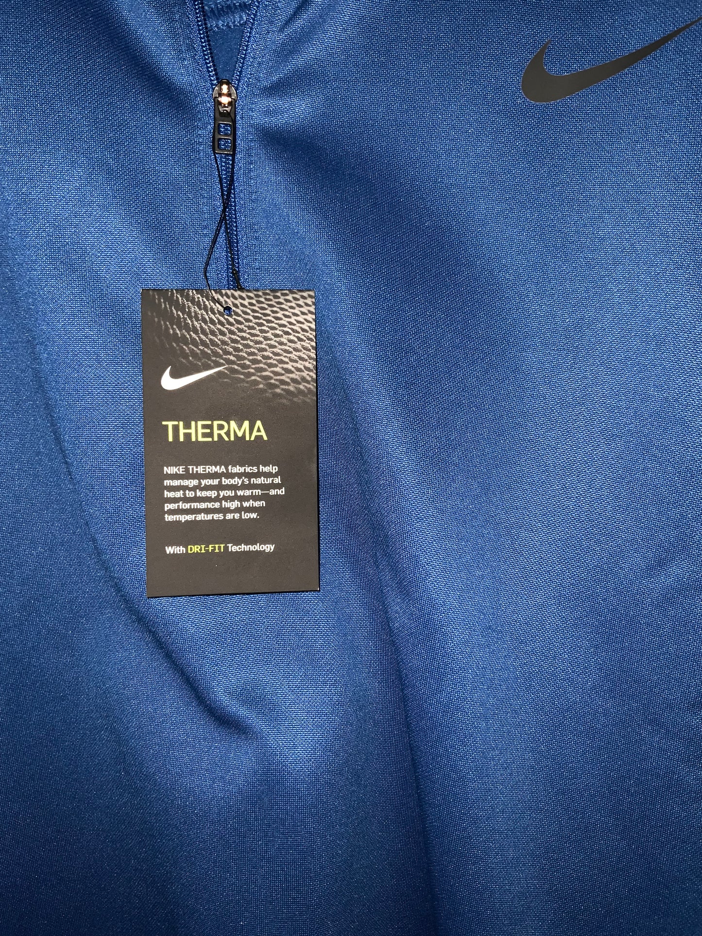 Nike Therma 1/4 Zip with DRI-FIT Technology Blue XXL 50-52” Chest