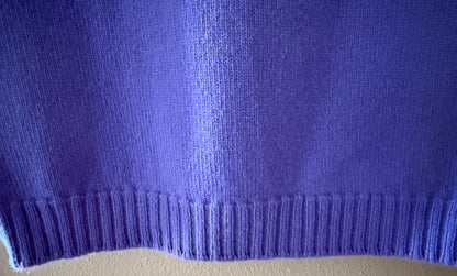 100% Scottish Cashmere Vest Unisex Lilac Size 40 New