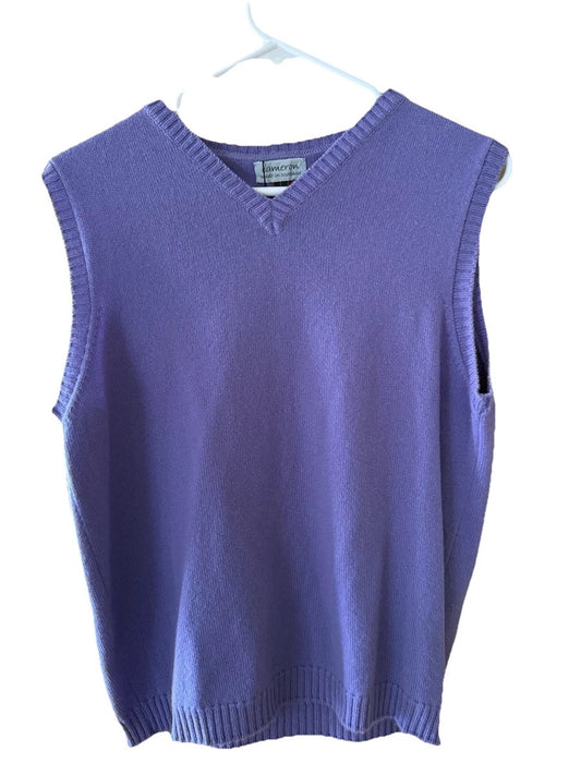 100% Scottish Cashmere Vest Unisex Lilac Size 40 New